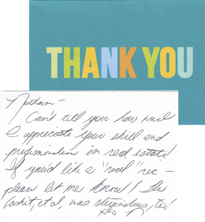 Thank-You Notes That Lead to Leads - Realty Leadership